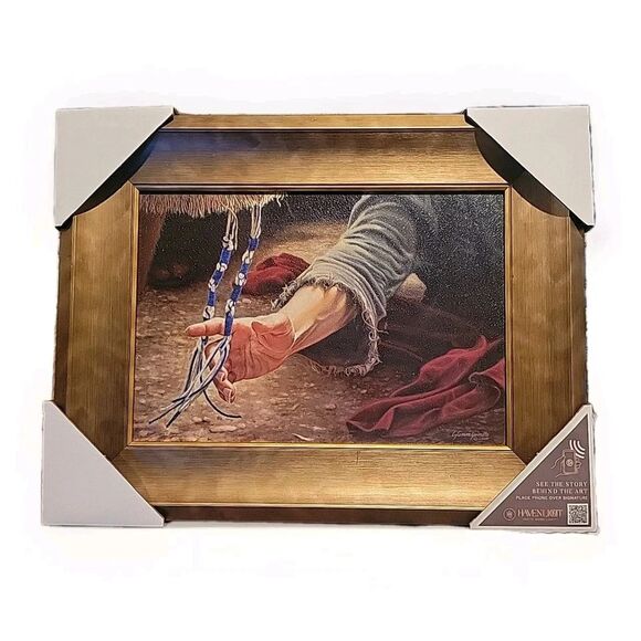 The Chosen Wall Art 13 x 9 "Clean"Brushed Gold Frame Art Christian TV …